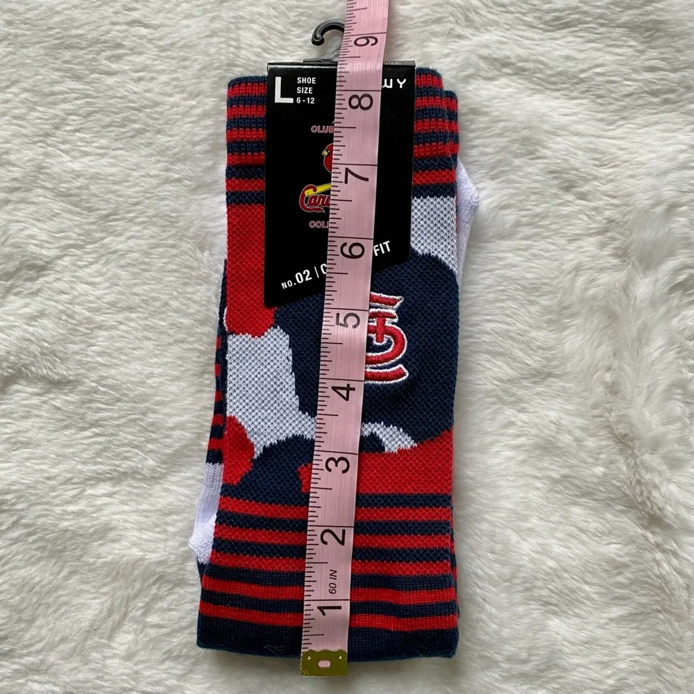 PKWY Men’s St. Louis Cardinals Camo Crew Dress Socks Size Large